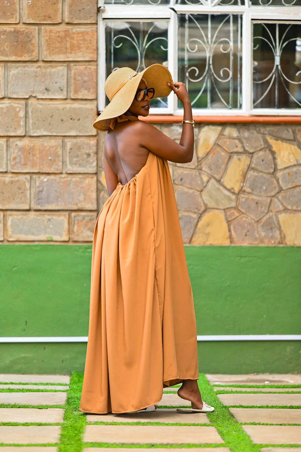 Lamu Maxi Dress- Nude