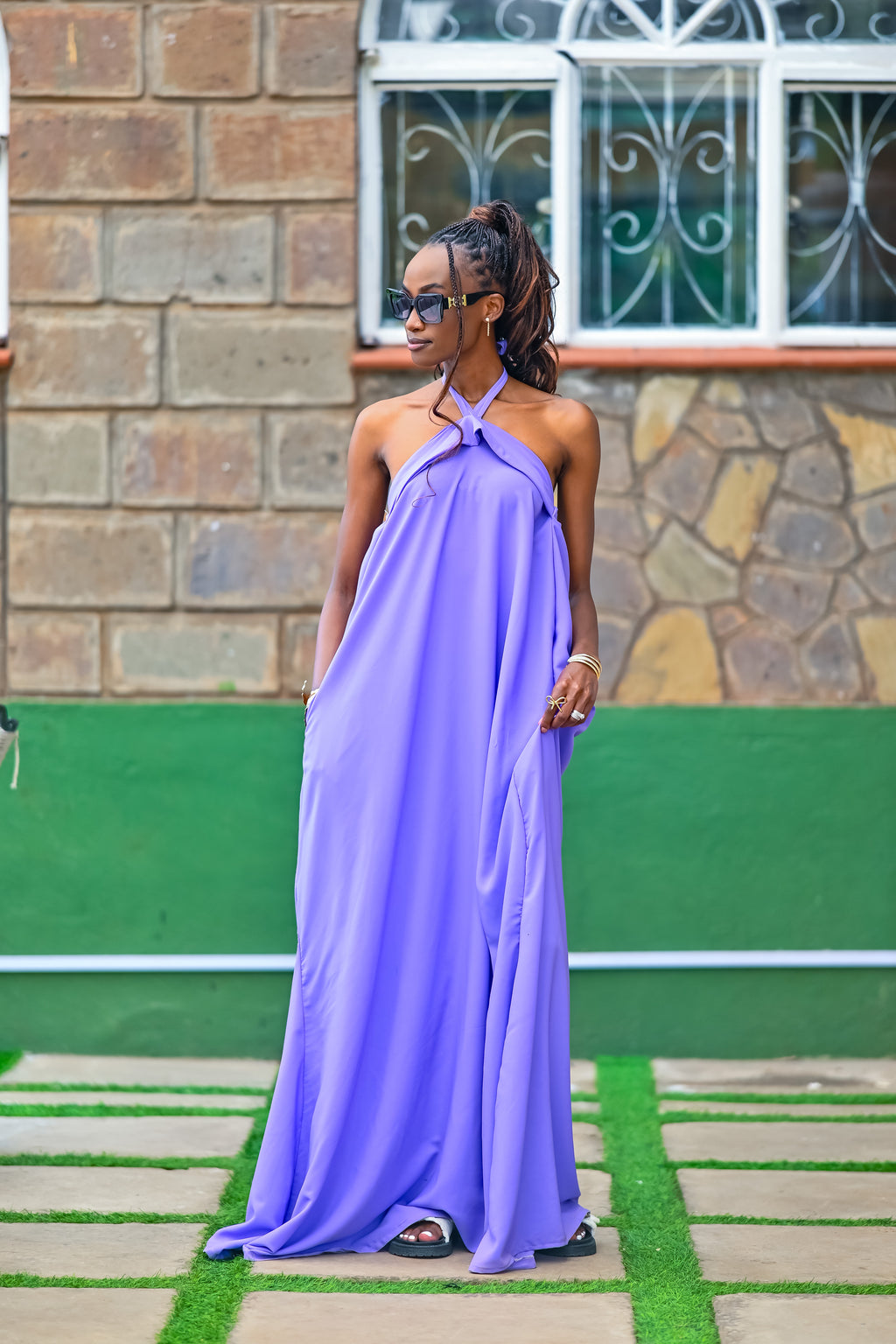 Mara Maxi Dress- Purple