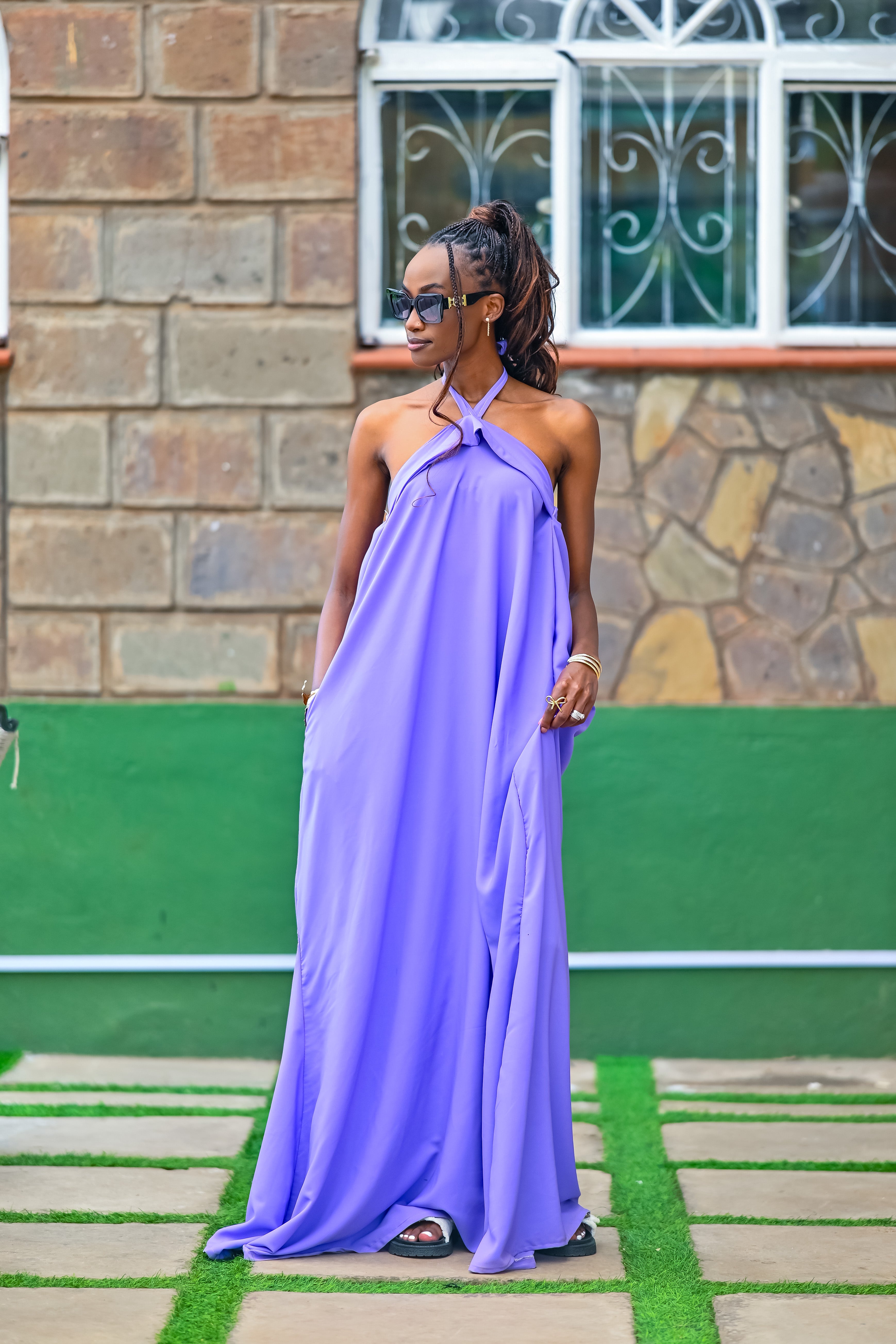 Mara Maxi Dress- Purple