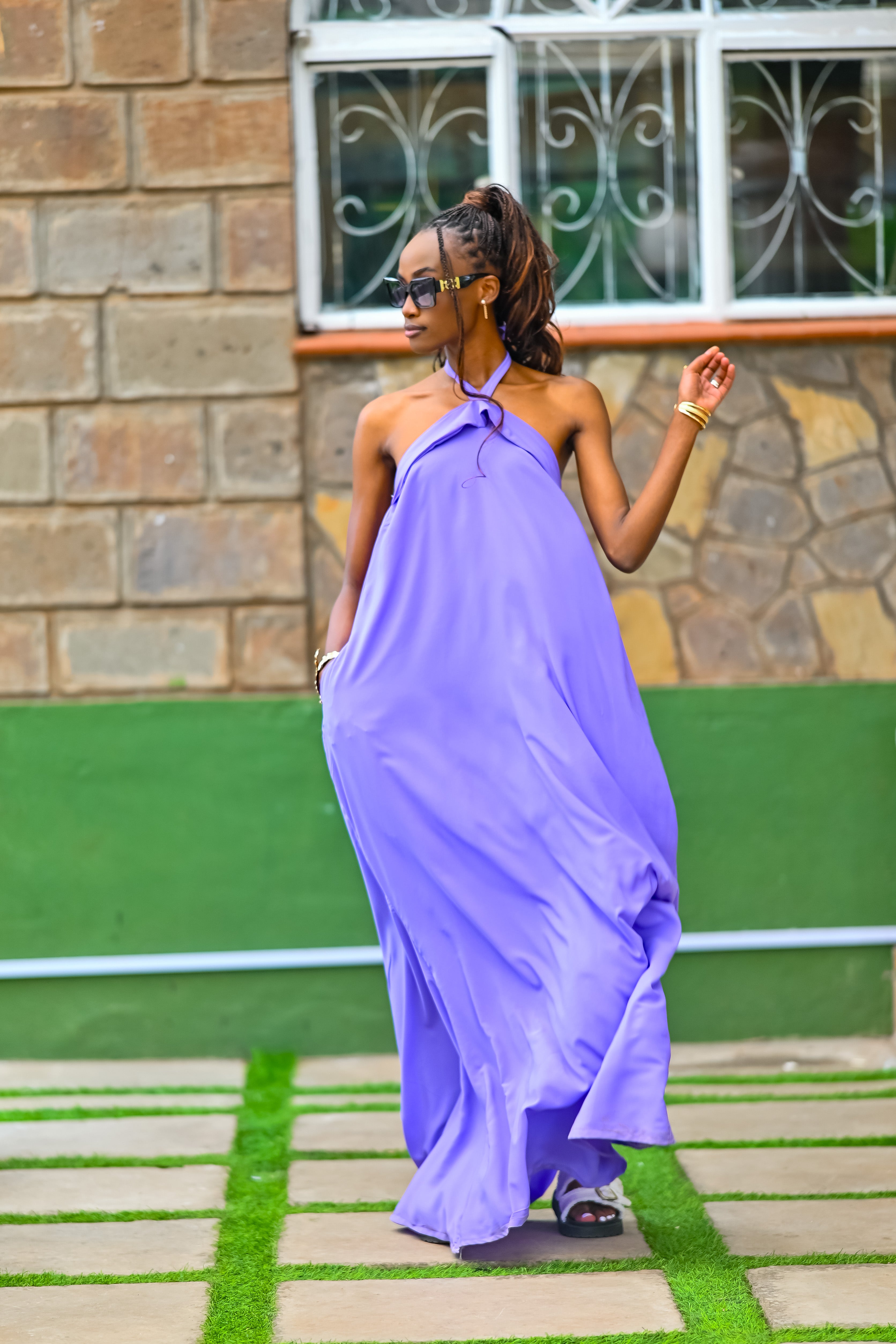 Mara Maxi Dress- Purple